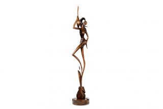 Girl with a jug sculpture 