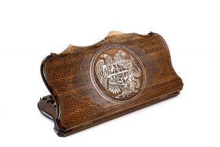 Coat of Arms of Armenia backgammon with copyrighted Mount Ararat outline